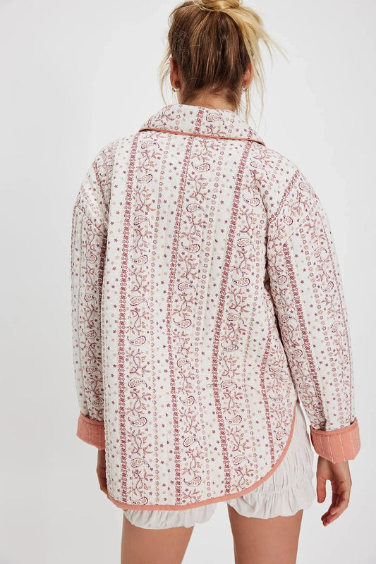 Free People Alexie Jacket – back on model ivory