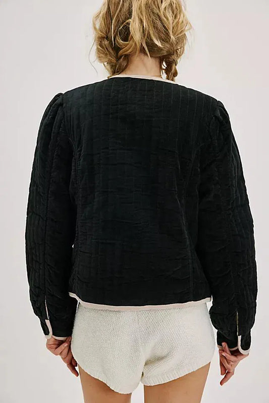 Free People Natalia Jacket – back on model black