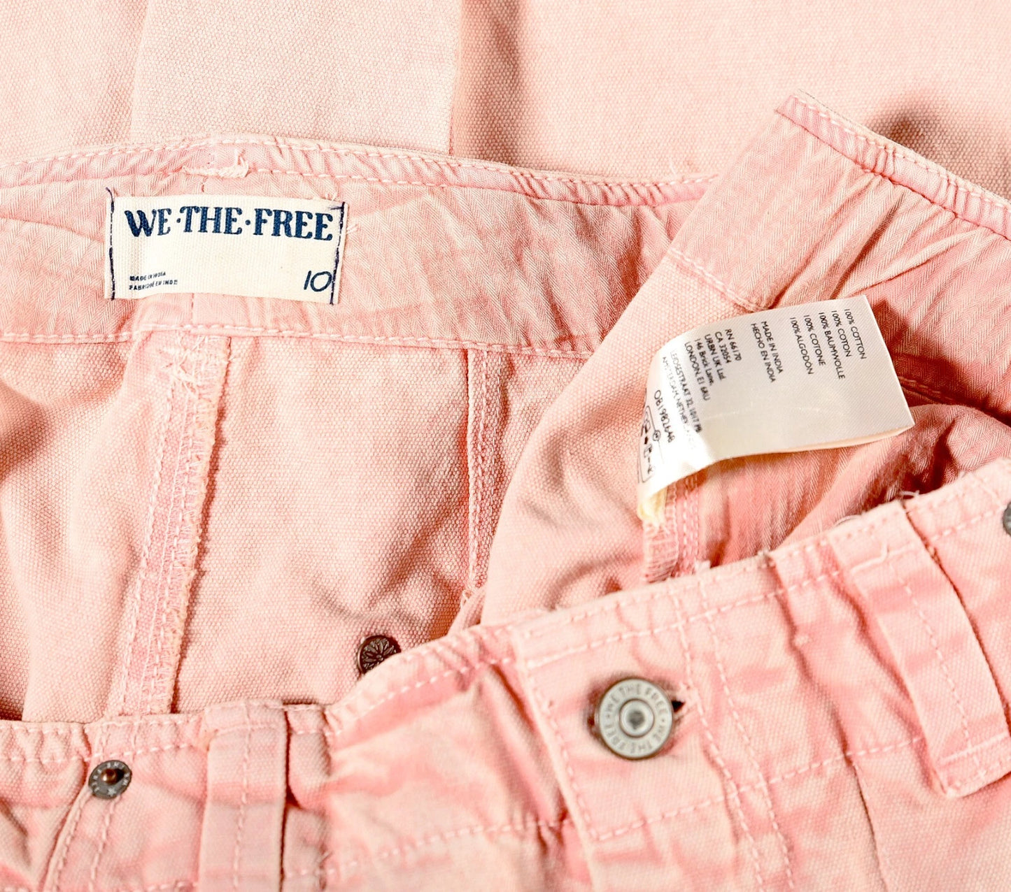 Free People We The Free Supersonic Slim Pants – label washcare pink