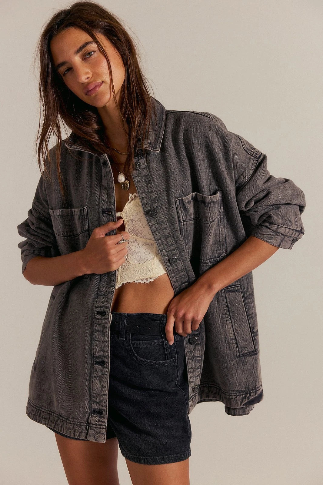 Free People We The Free Madison City Denim Jacket