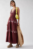 Free people Real Love Embroidered Midi Dress