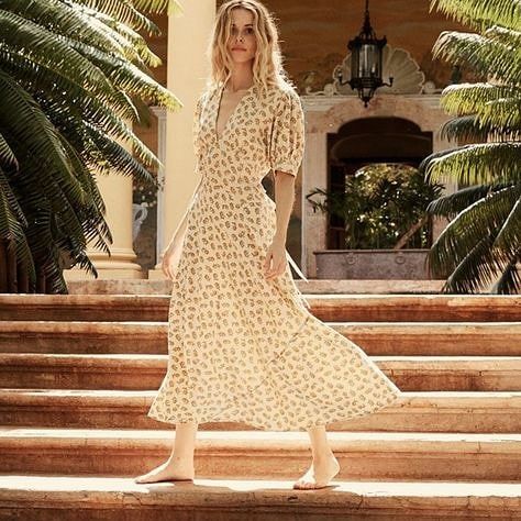 midi western dresses for women Free People Bring The Romance Midi Dress — 100% Cotton