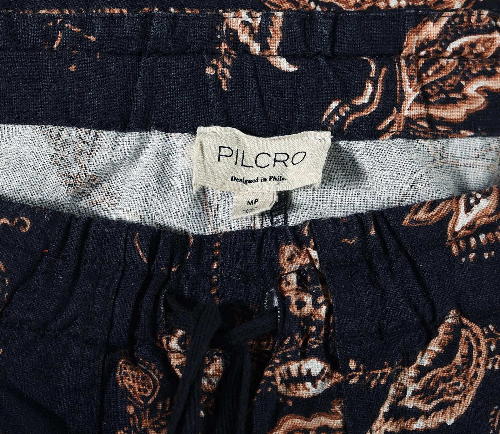 Anthropologie Pilcro Beach Cargo Linen Pants – label m navy