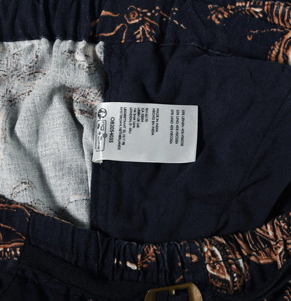 Anthropologie Pilcro Beach Cargo Linen Pants – washcare navy