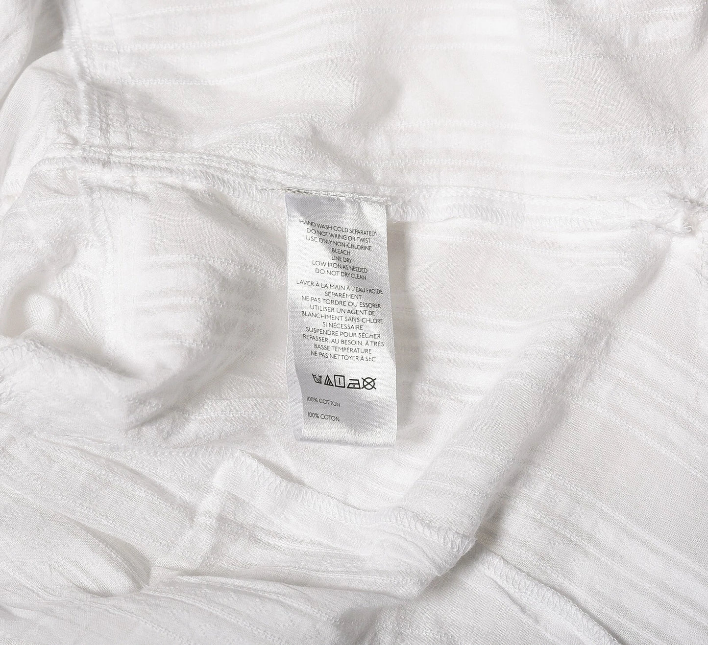 Anthropologie Pilcro Collared Pintuck Blouse – washcare white