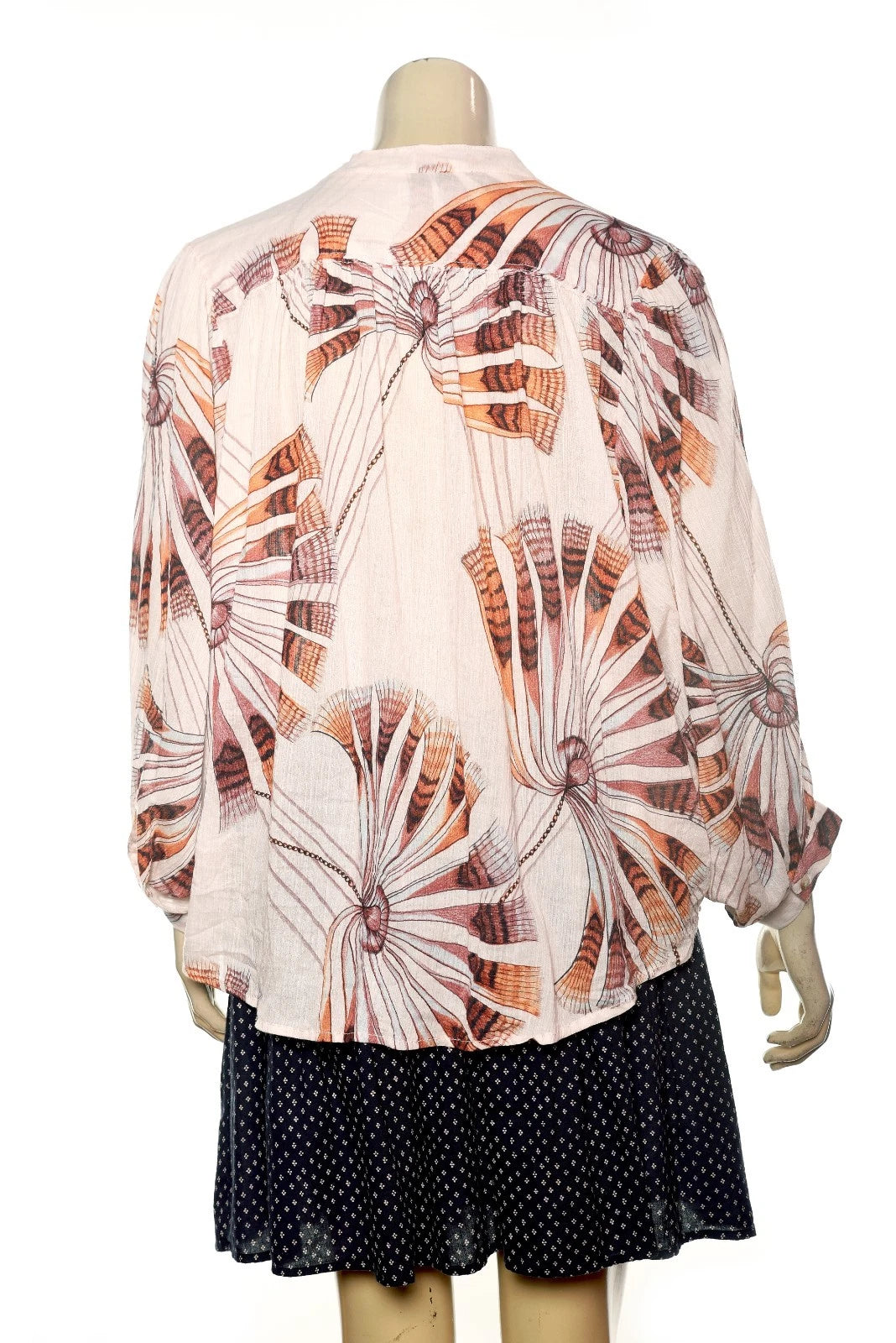 Anthropologie The Sidney Batwing Blouse – back on model pink