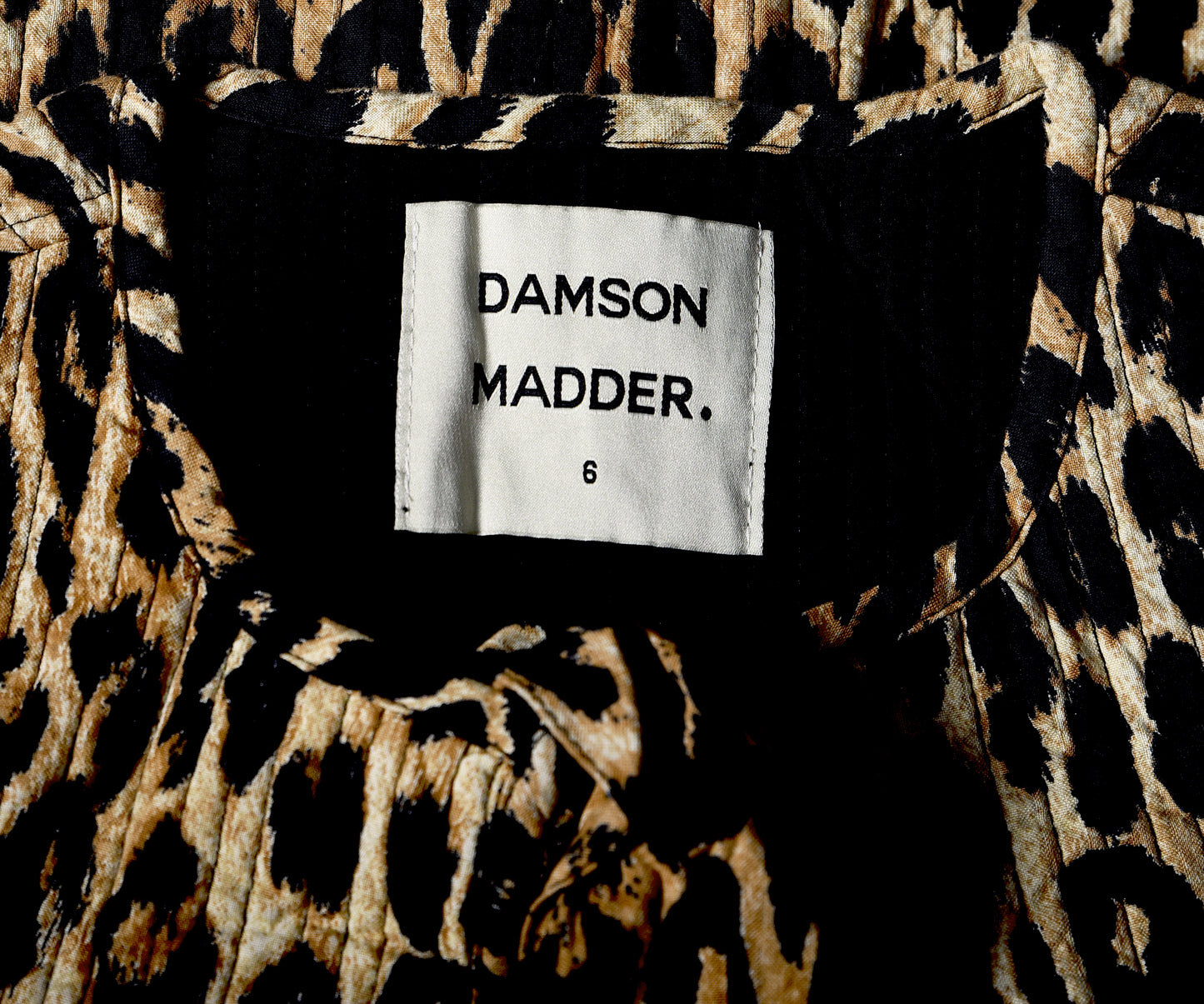 Damson Madder Tilly Leopard Gilet – label size black