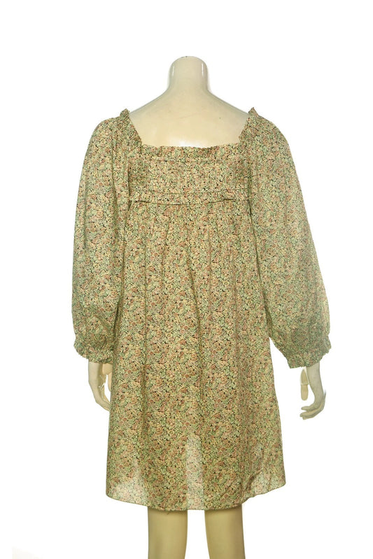 Doen Acton Dress – back view green