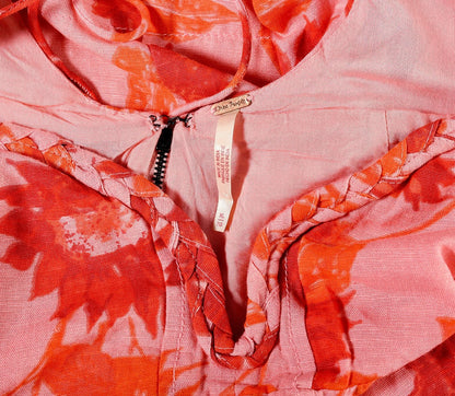 Free People Altura Printed Mini Dress – label xl pink