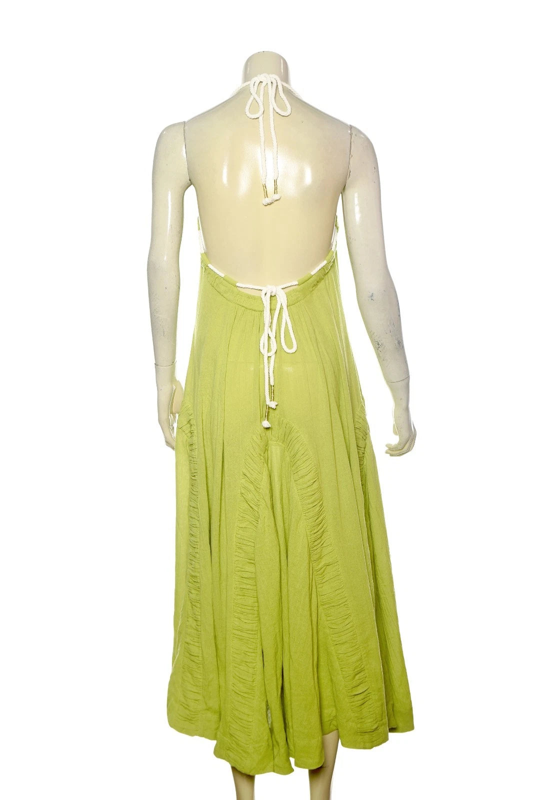 Free People April Midi Dress – back view green