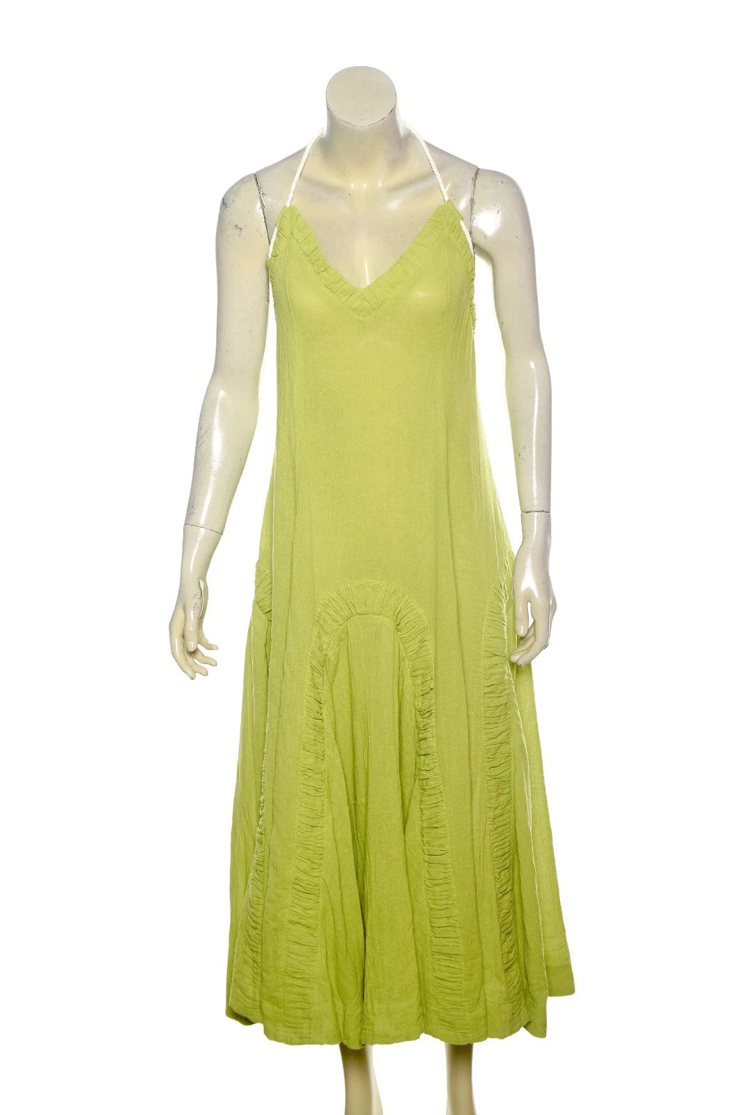 Free People April Midi Dress – front view green