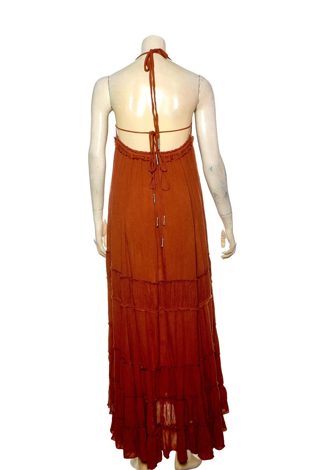 Free people Burst Of Bliss Maxi Dress – back view brown