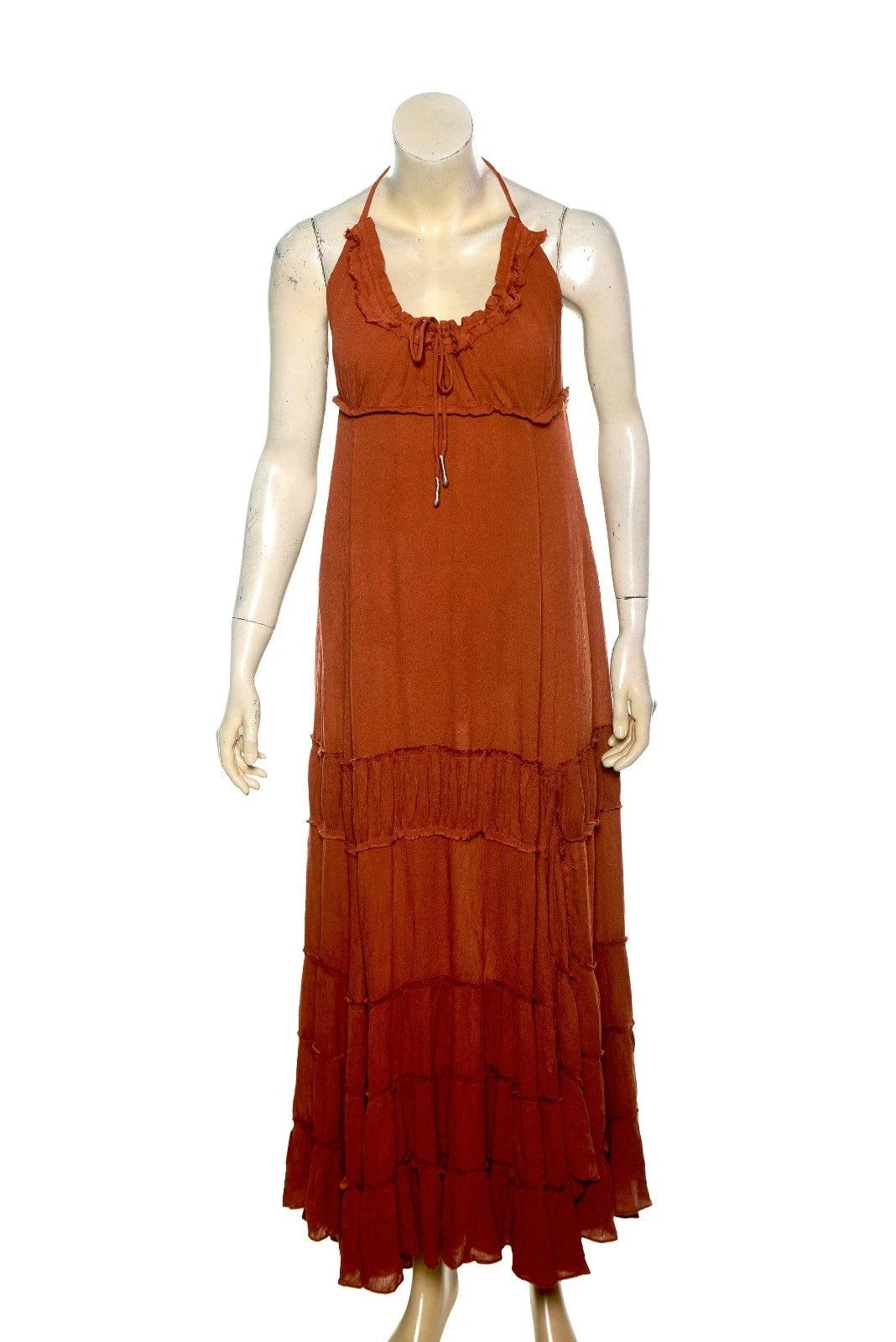 Free people Burst Of Bliss Maxi Dress – front view brown