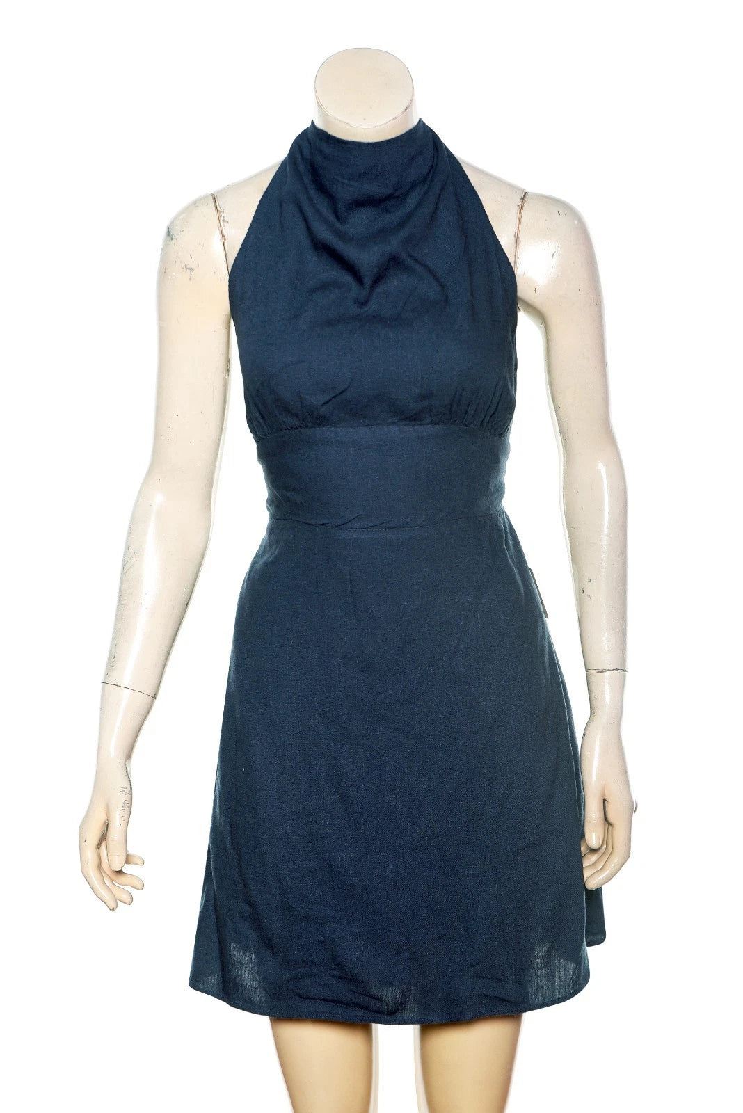 Free People Callie Chic Mini Dress – front view blue