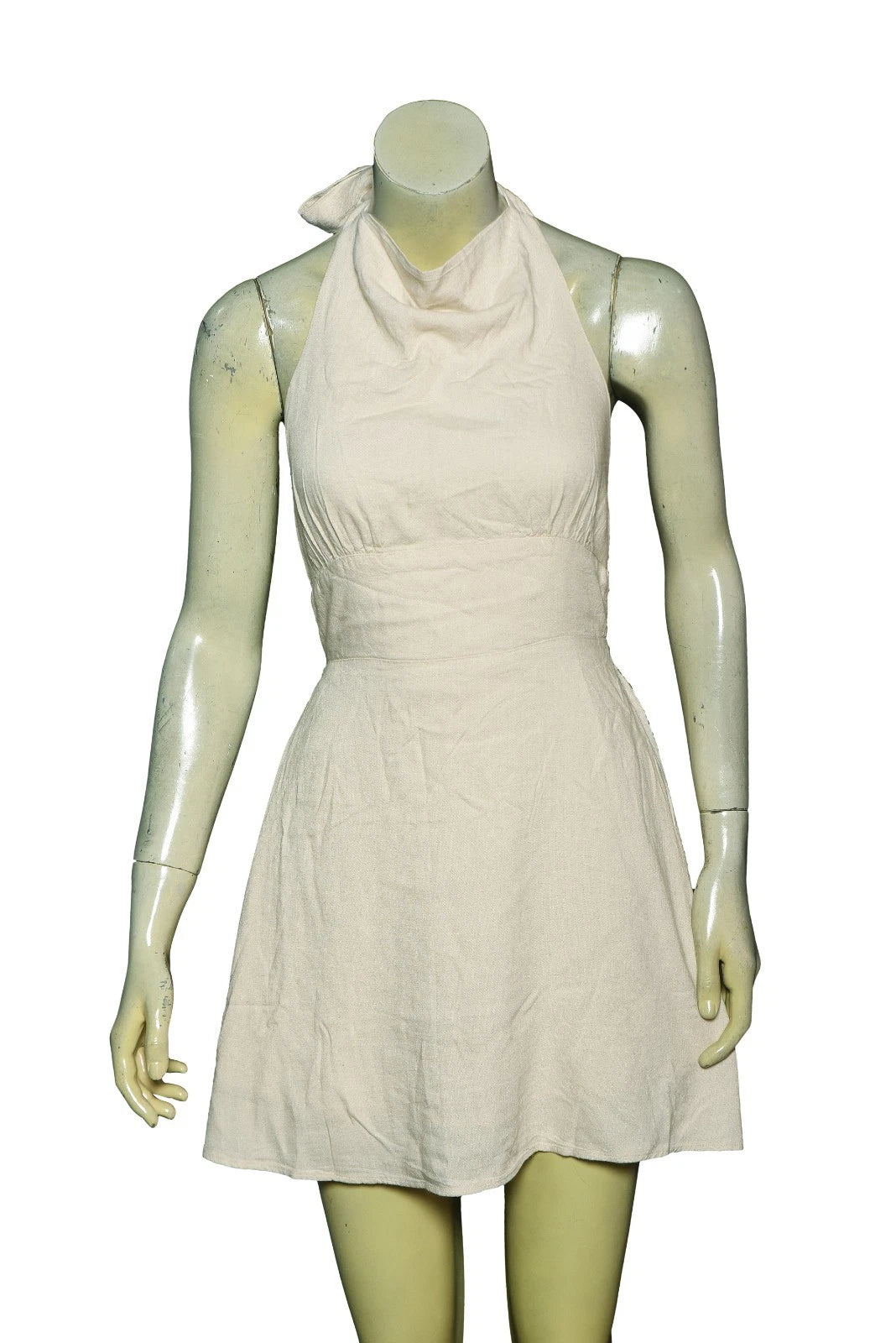 Free People Callie Chic Mini Dress – front view cream