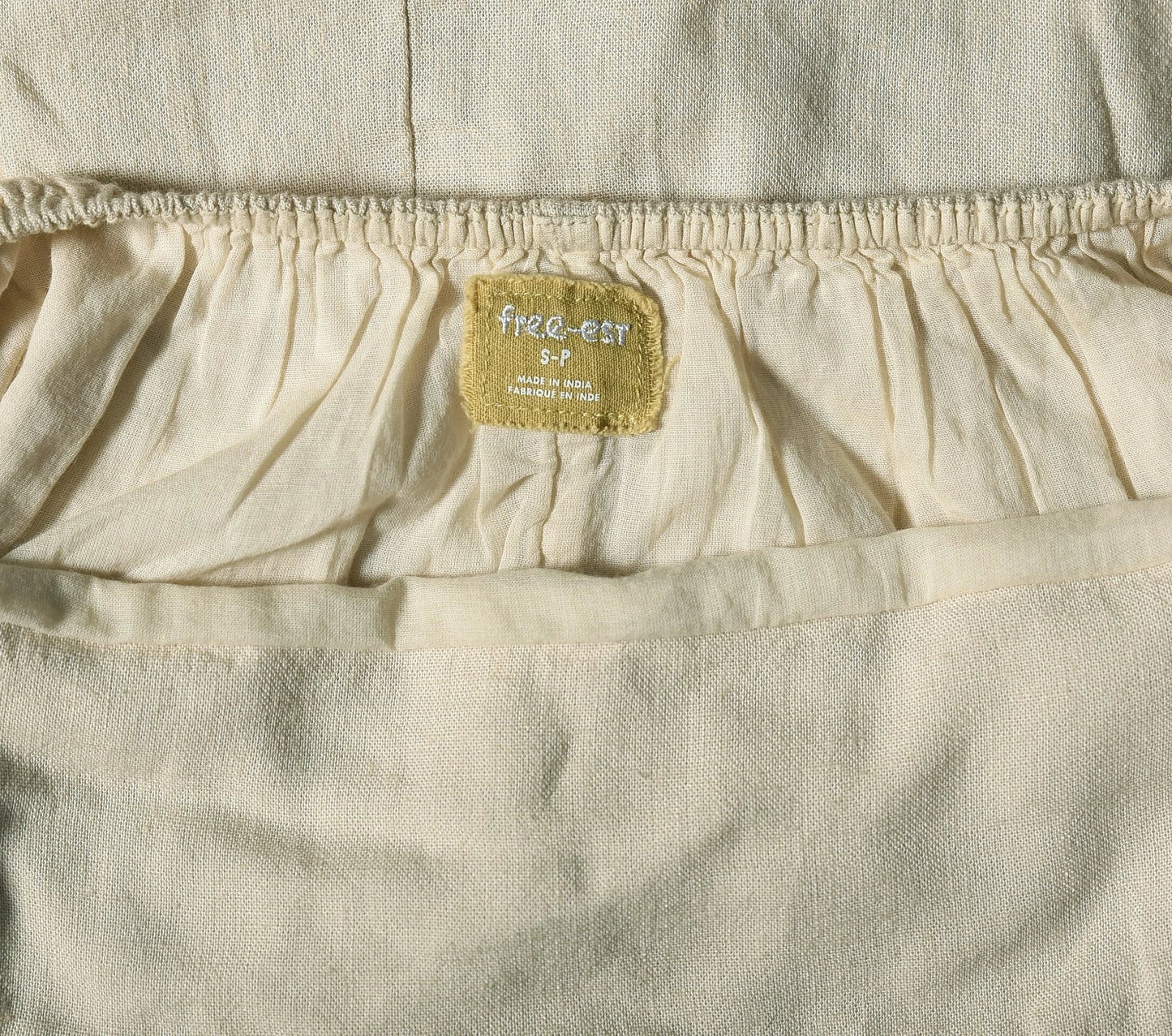 Free People Callie Chic Mini Dress – label size cream