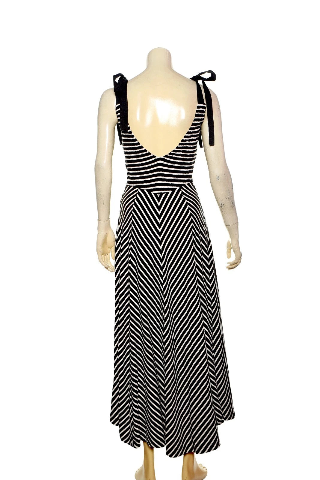 Free People Cecelia Midi Dress – back view black