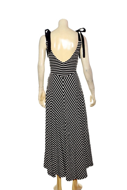 Free People Cecelia Midi Dress – back view black