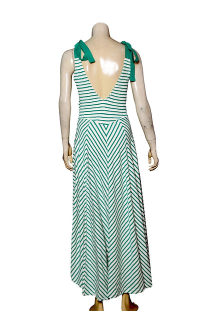Free People Cecelia Midi Dress – back view green