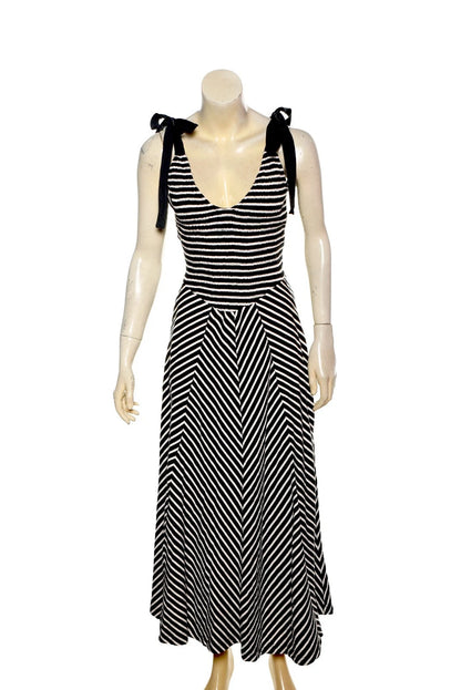 Free People Cecelia Midi Dress – front view black