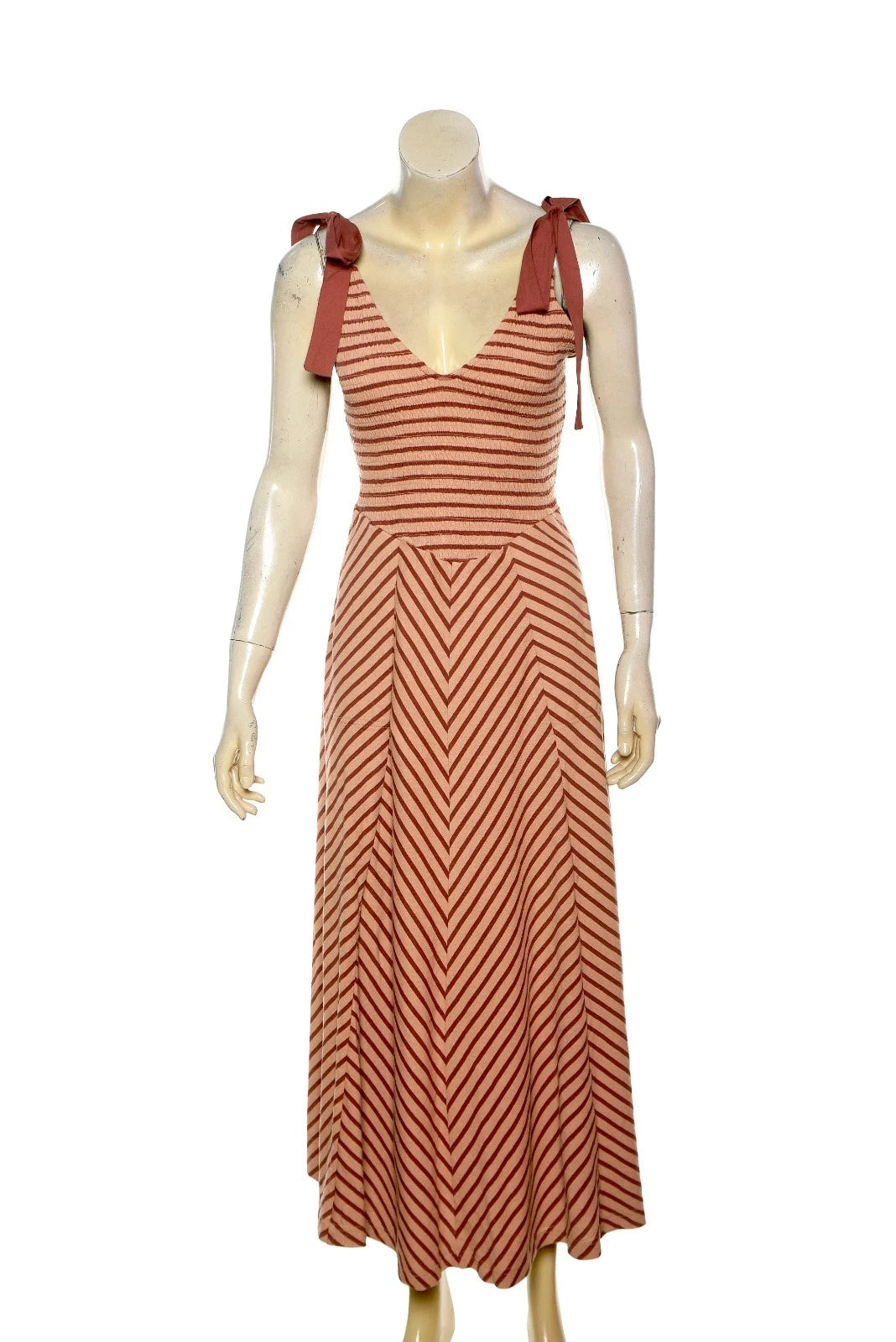 Free People Cecelia Midi Dress – front view brown