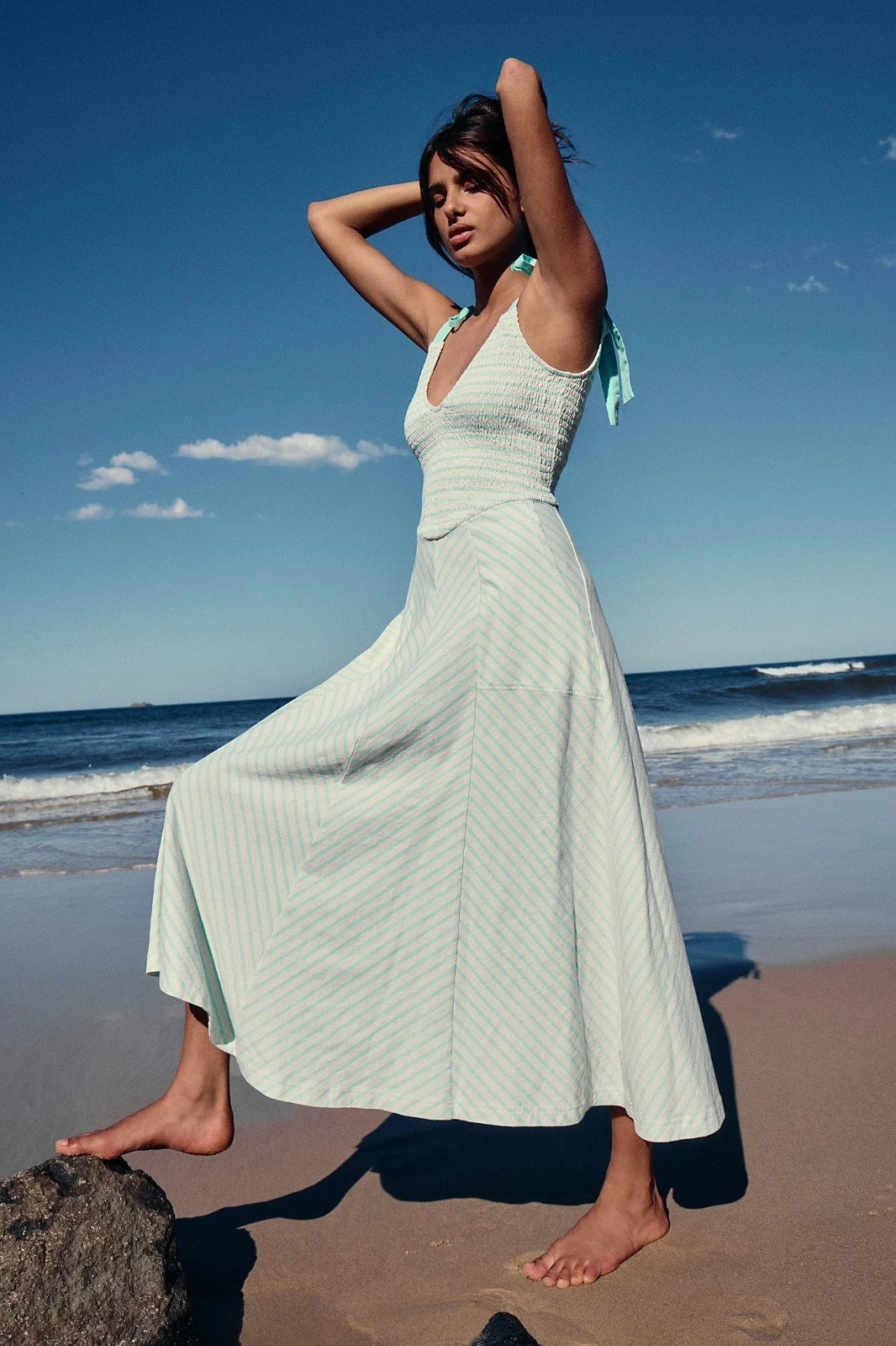 Free People Cecelia Midi Dress — 100% Cotton