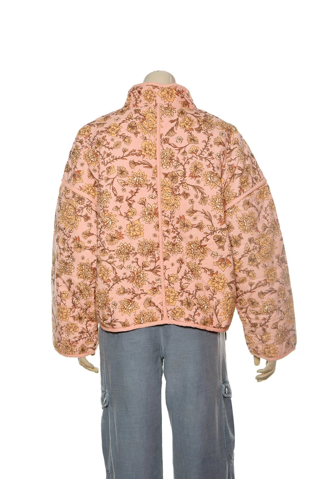 Free People Chloe Jacket – back view peach