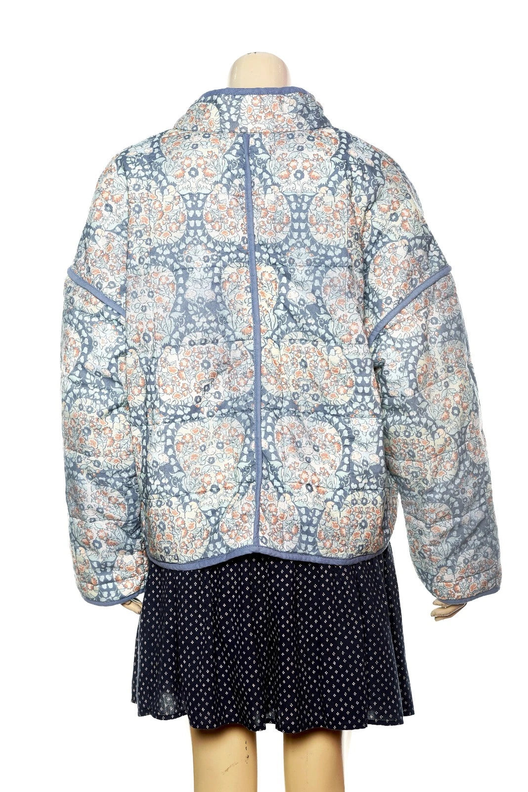 Free People Chloe Jacket – back view sky blue