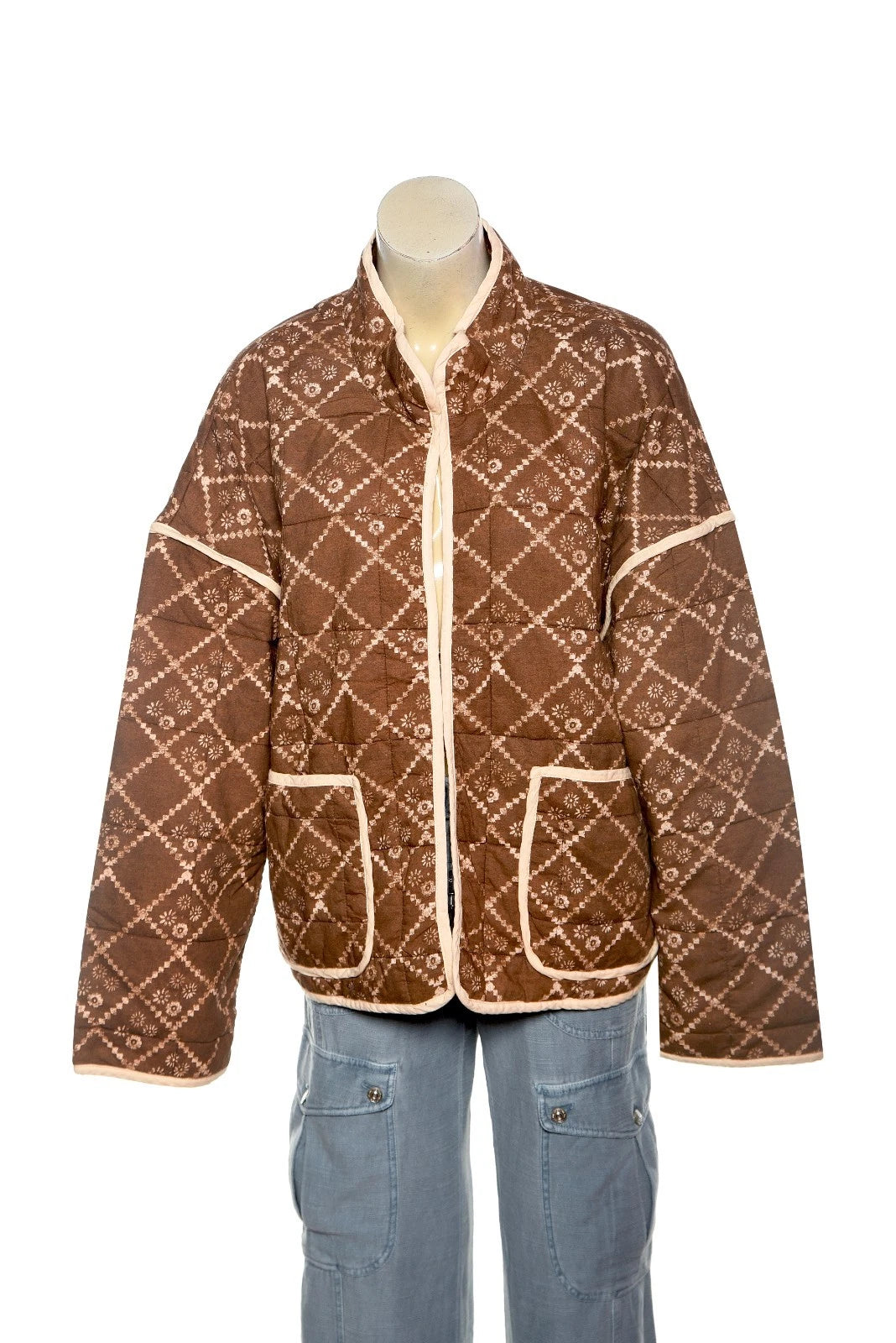 Free People Chloe Jacket – front view brown