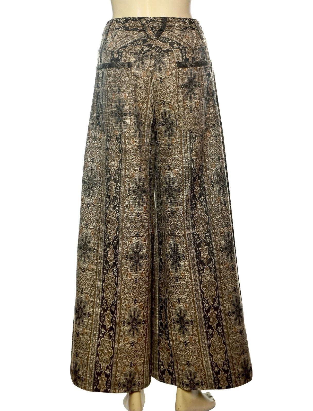 Free People Dahlia Wide-Leg Pants – back view brown