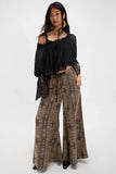 Free People Dahlia Wide-Leg Pants – front on model brown