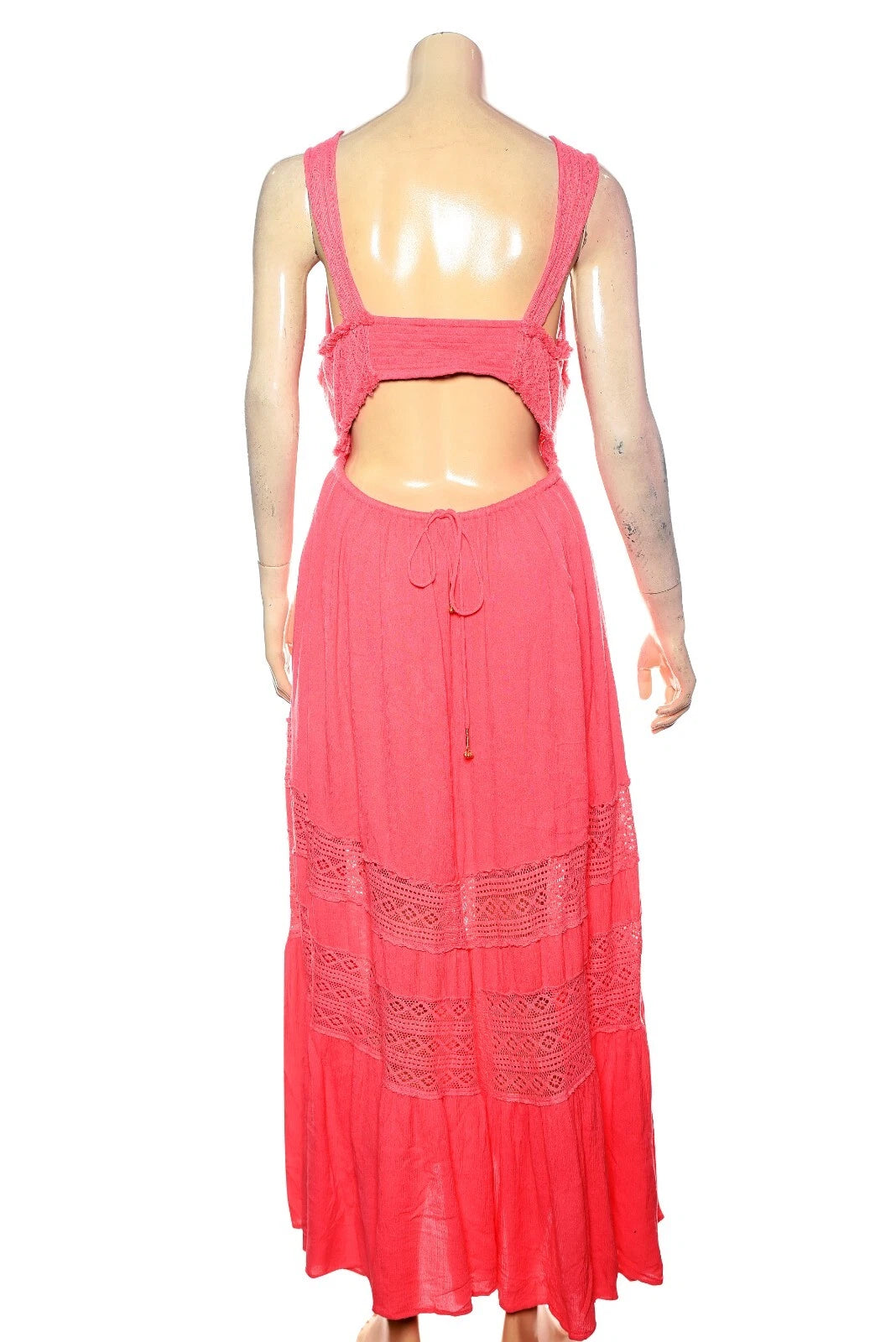 Free People Hadlee Maxi Dress – back view pink