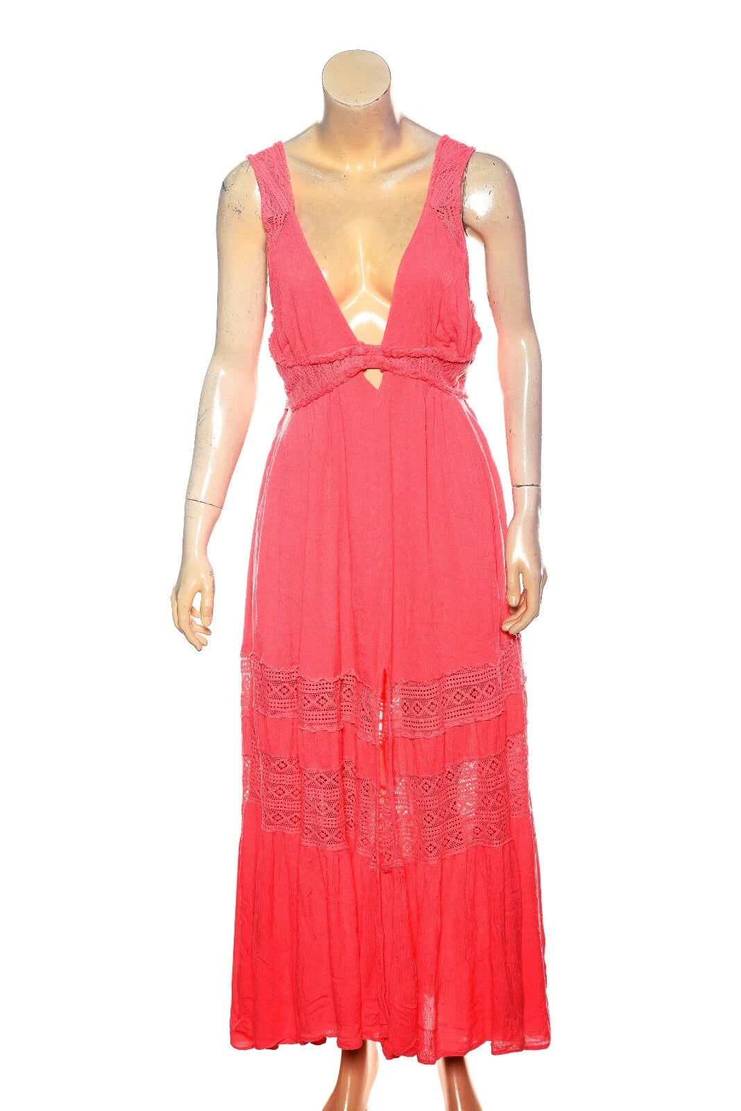 Free People Hadlee Maxi Dress – front view pink