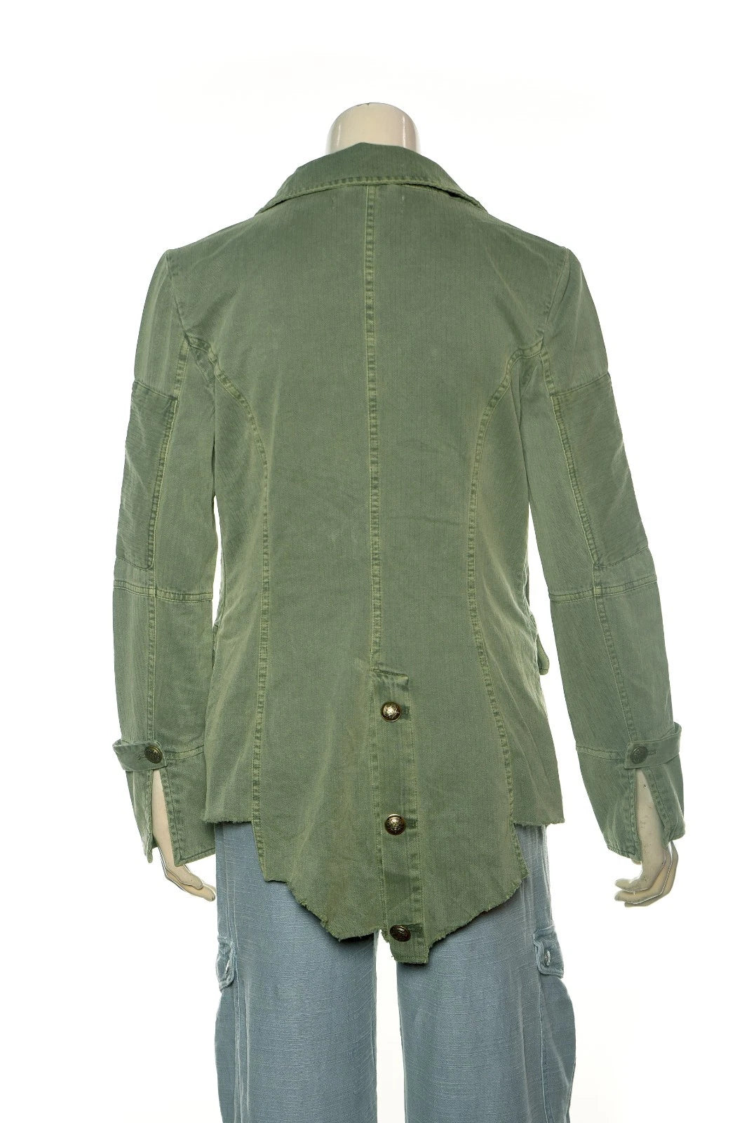 Free People Harlow Blazer – back view green