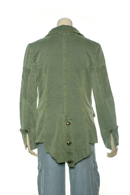 Free People Harlow Blazer – back view green