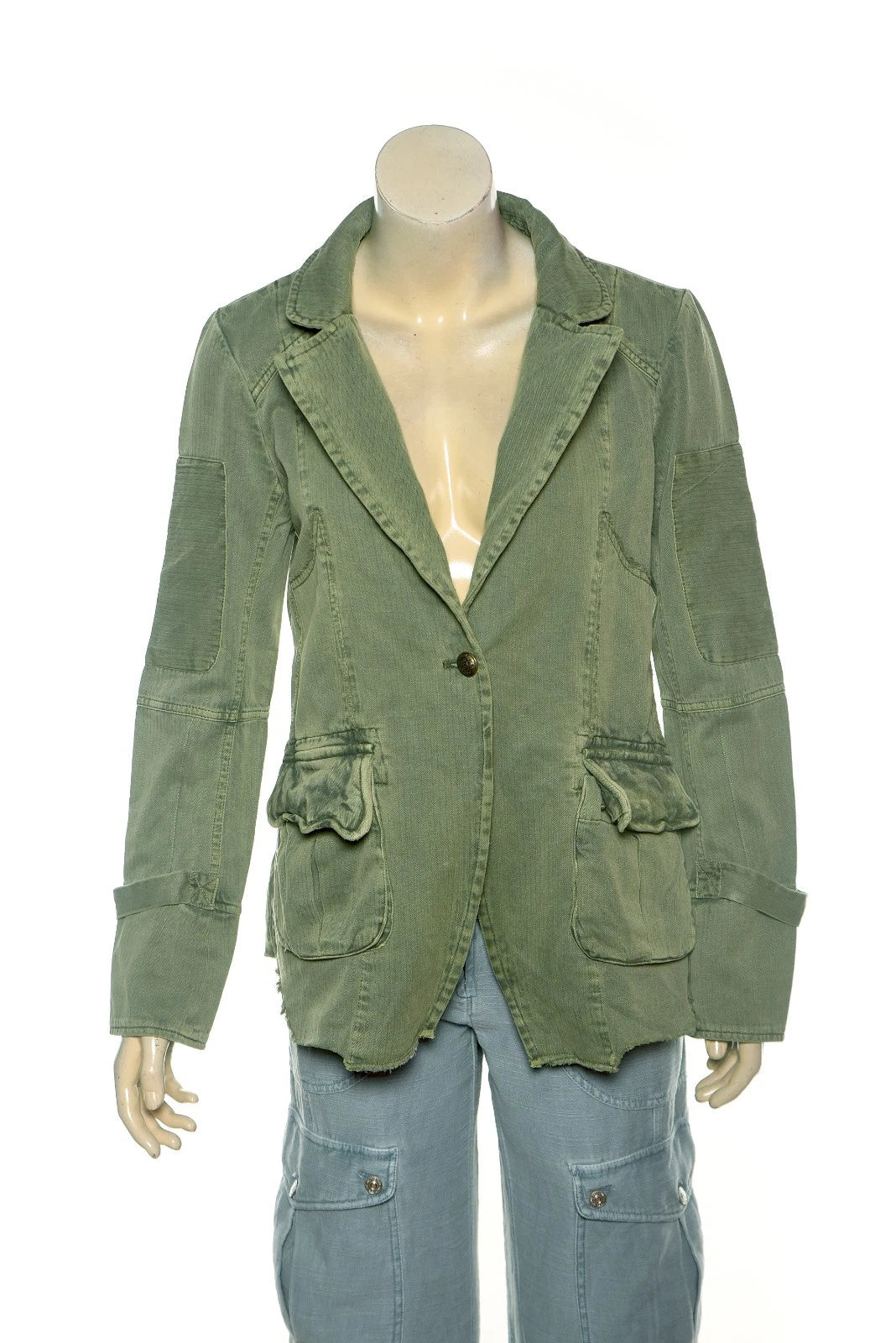 Free People Harlow Blazer – front view green