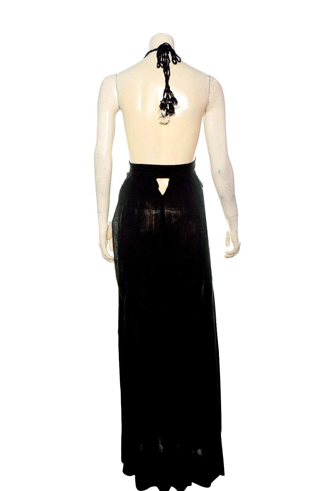 Free people Look Into The Sun Maxi Dress – back view black