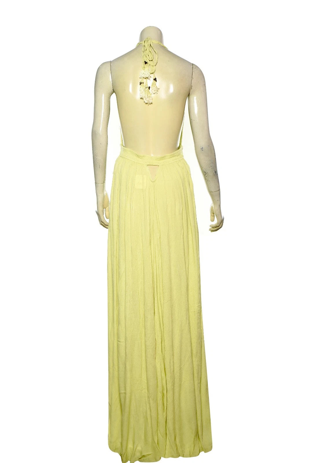 Free people Look Into The Sun Maxi Dress – back view yellow
