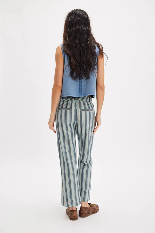 Free People Marielle Pull-On Pants – back on model blue