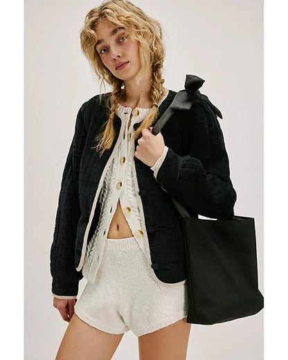 Free People Natalia Jacket – front on model black