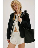 Free People Natalia Jacket – front on model black