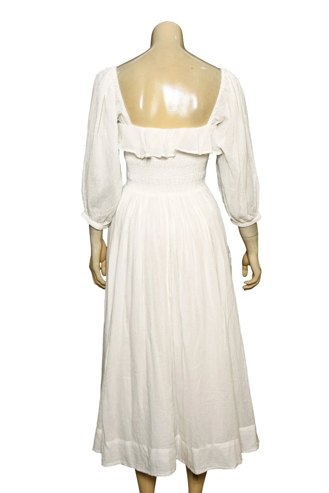 Free People Oasis Midi Dress – back view ivory