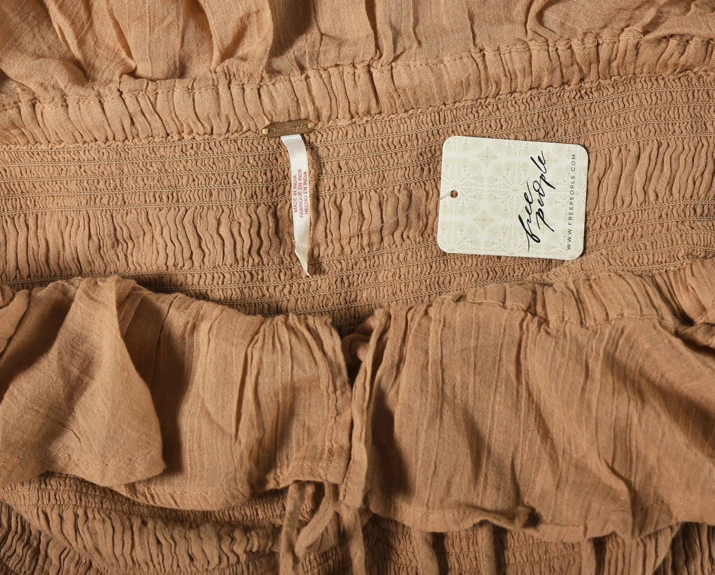 Free People Oasis Midi Dress – label tag brown