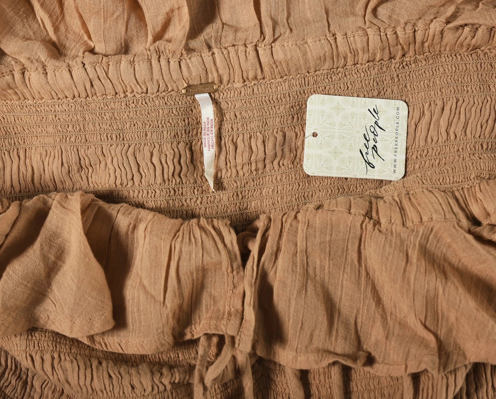 Free People Oasis Midi Dress – label tag brown