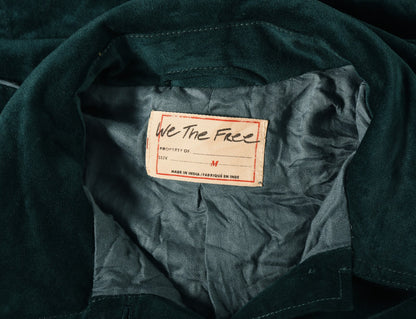 Free People Officer Velvet Jacket - brand and size label