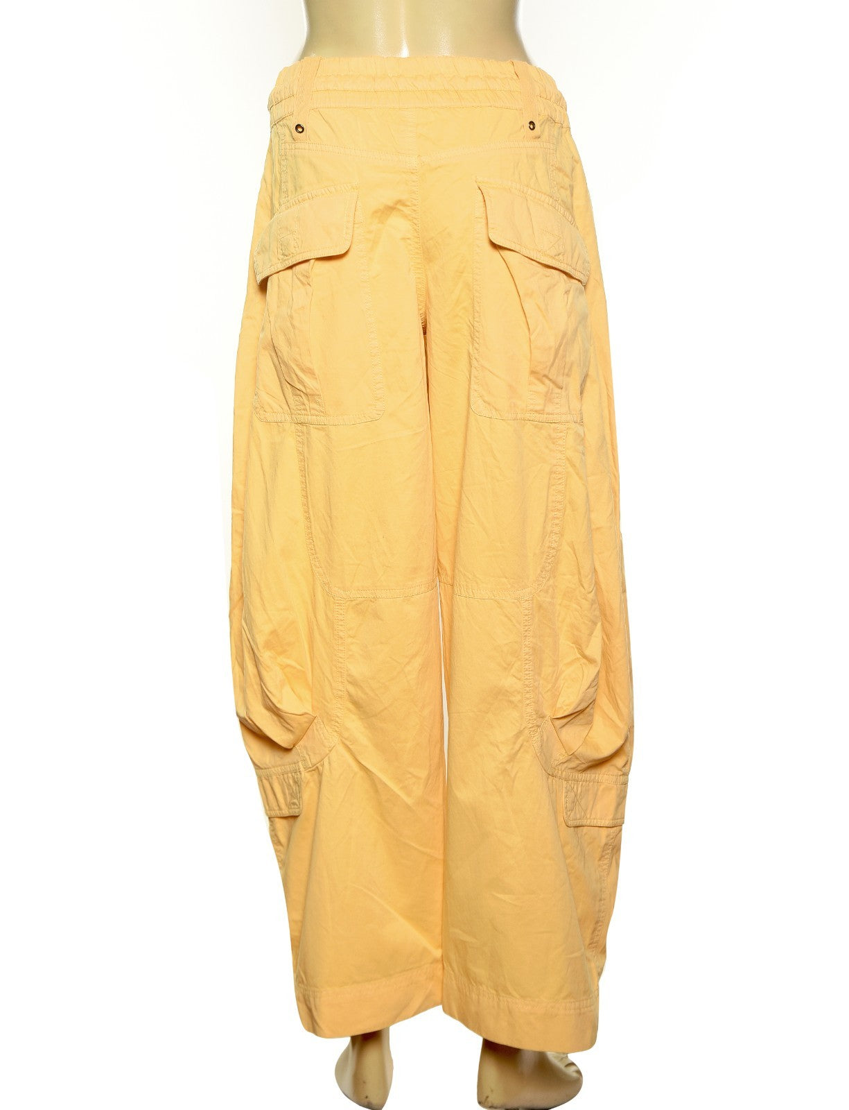 Free People Onset Pants - back view yellow
