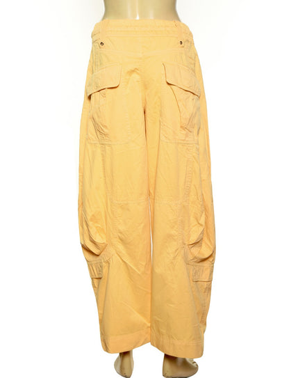 Free People Onset Pants - back view yellow