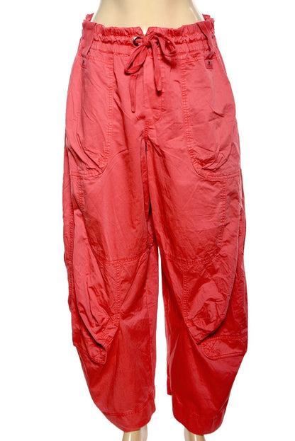 Free People Onset Pants - front view red