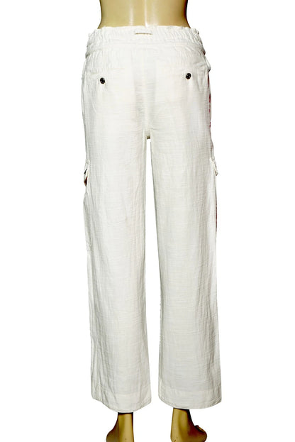 Free People Park Ave Pants – back view white