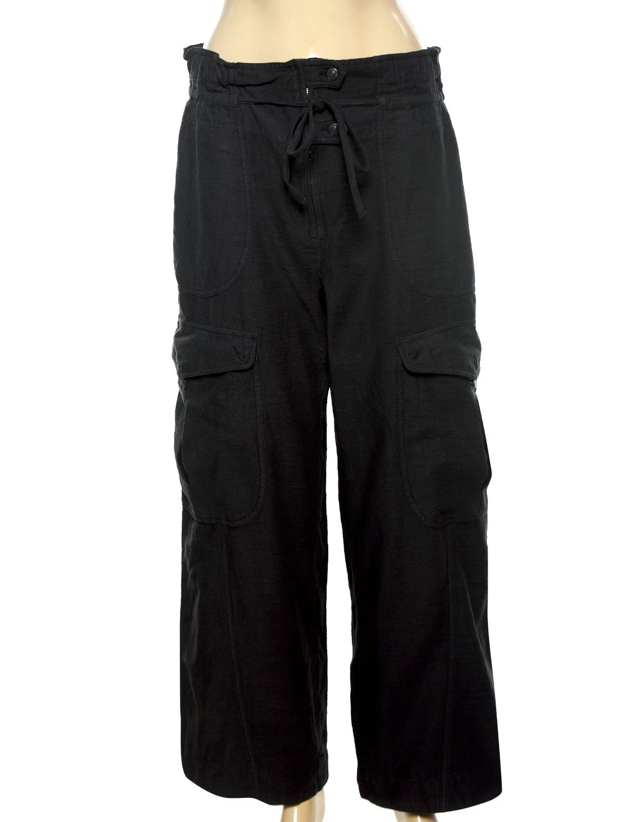 Free People Park Ave Pants – front view black